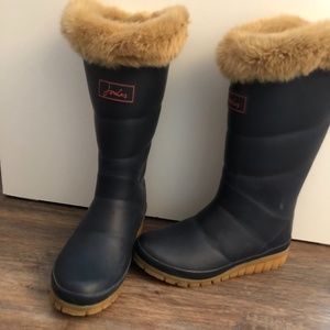 Joules Fur Cuff RainBoot